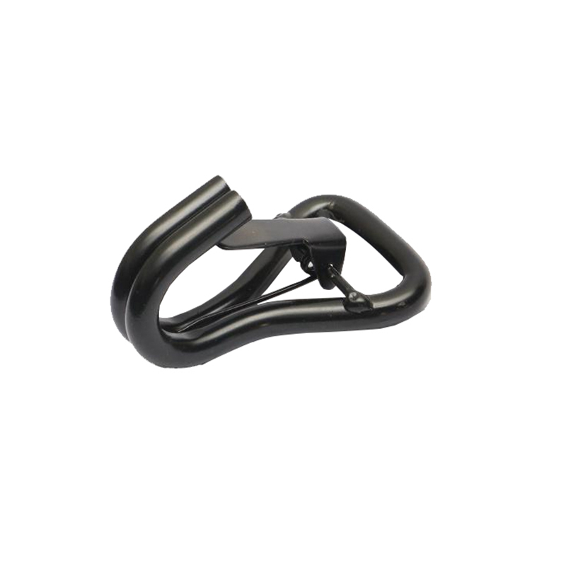 2  x 5000kgs rubber double j hook with clip