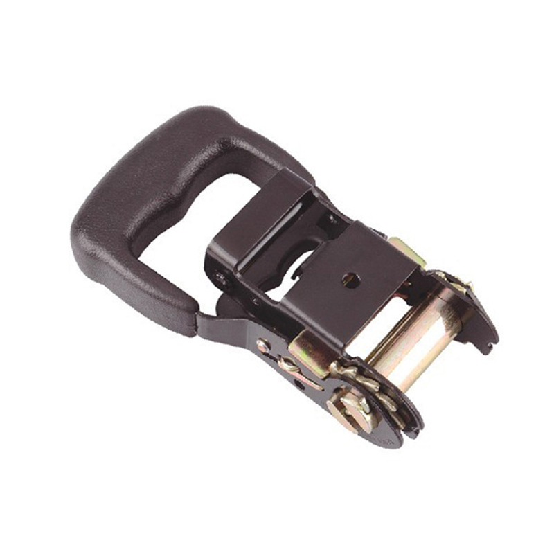 38mm x 2000kgs color zinc rubber handle ratchet buckle