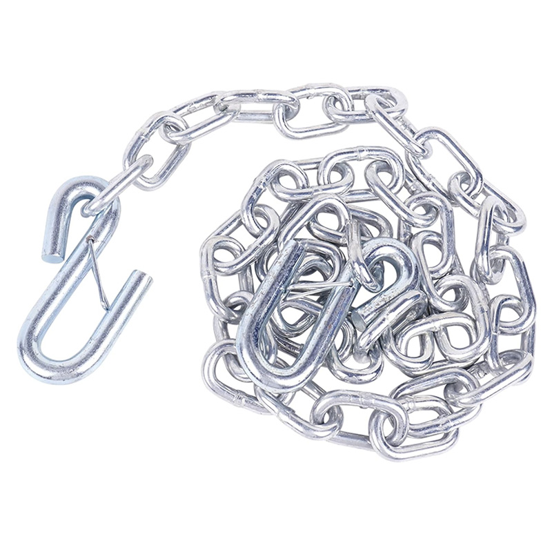 G30 48" Trailer Safety Chain Kit with 1/4" Spring Hooks 3500 lbs Capacity for RV, Boat & Utility Trailer
