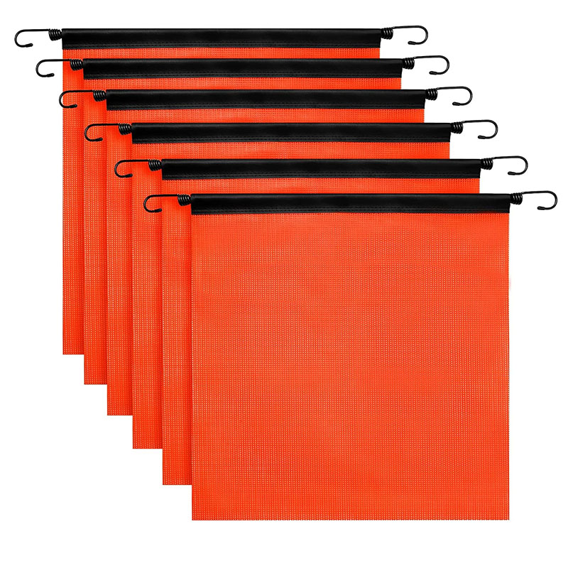 Oversize Load Flags 18 x 18 inches Red Flag for Truck Loads